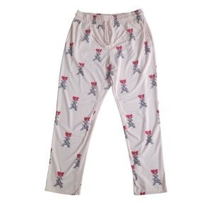 Tranquil & True Pink Eiffel Tower Print Pajama Pants Size Large‎ NWOT